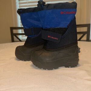 Columbia Blue and Black Rain & Snow Boots